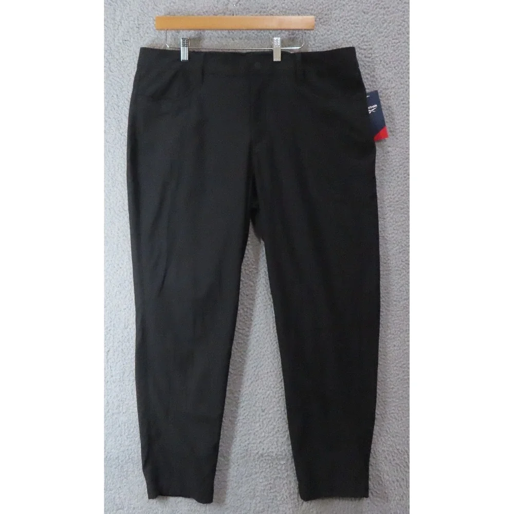 Reebok Voyager 5-Pocket Pant Mens XL‎ 38 x 30 Black Performance Trousers NEW